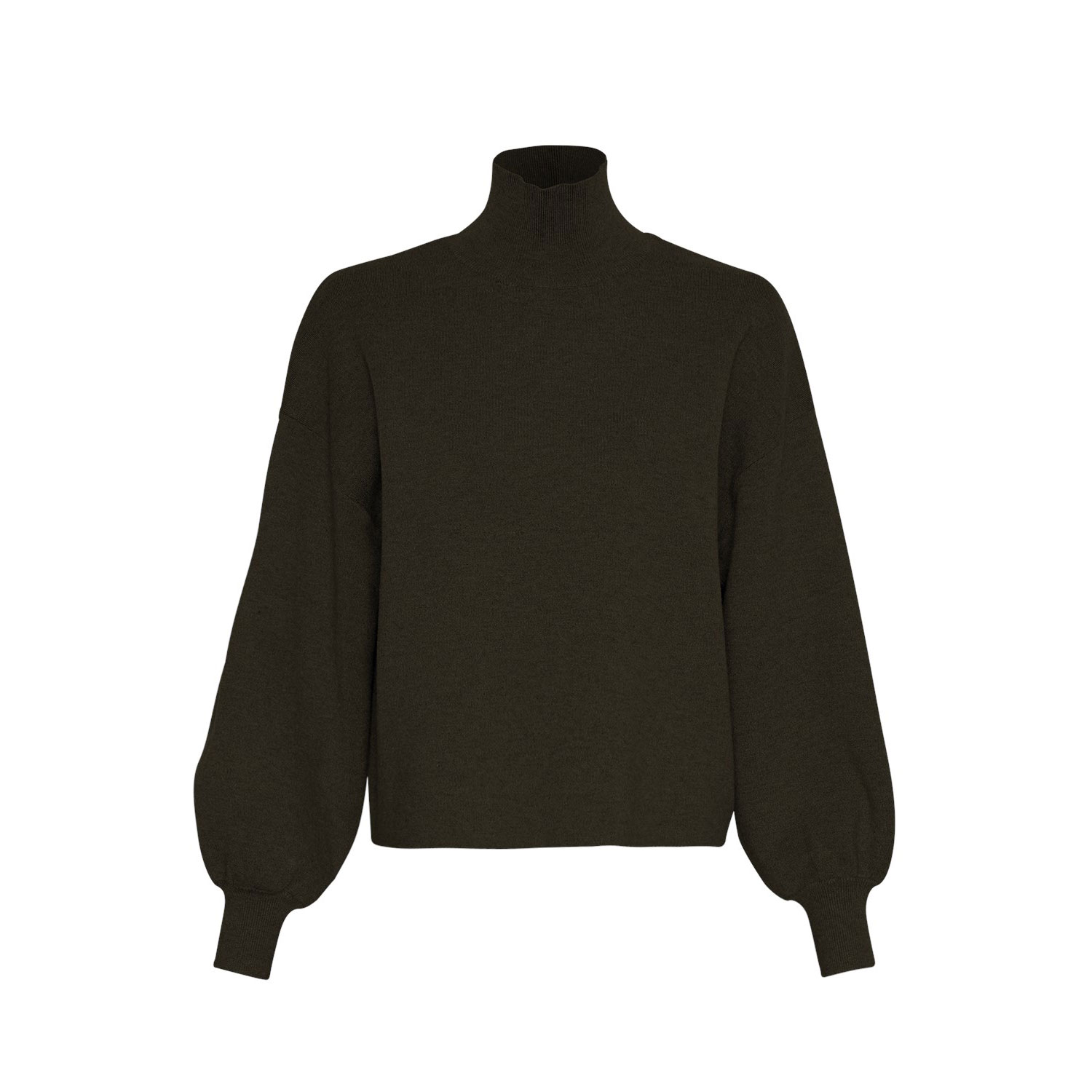 Moss Copenhagen Feinstrick-Pullover mit Ballonärmel Rosin