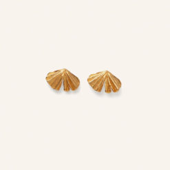 Pernille Corydon Ohrstecker Autumn Leaf Gold