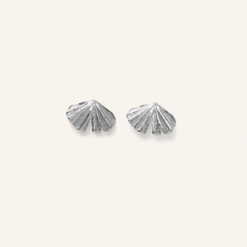 Pernille Corydon Ohrstecker Autumn Leaf Silber