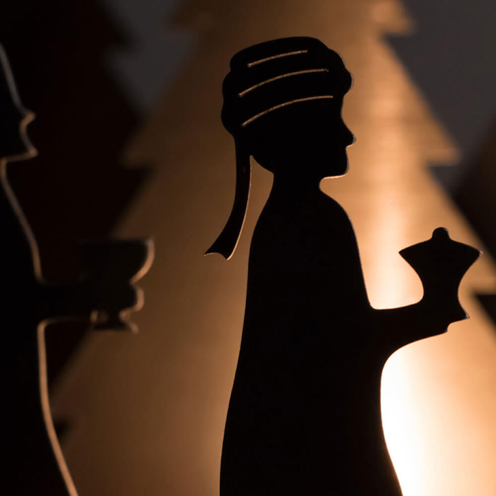 Unoferrum Silhouette Weihnachtskrippe Details