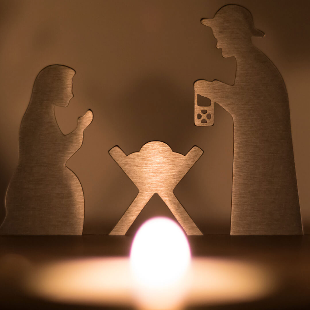 Unoferrum Silhouette Weihnachtskrippe Details