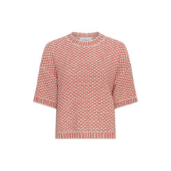 MSCH Copenhagen Kurzarm-Pullover Oatmeal Rose