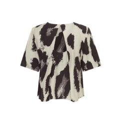 MSCH Copenhagen Ecovero-Bluse Licorice Leo Rückansicht