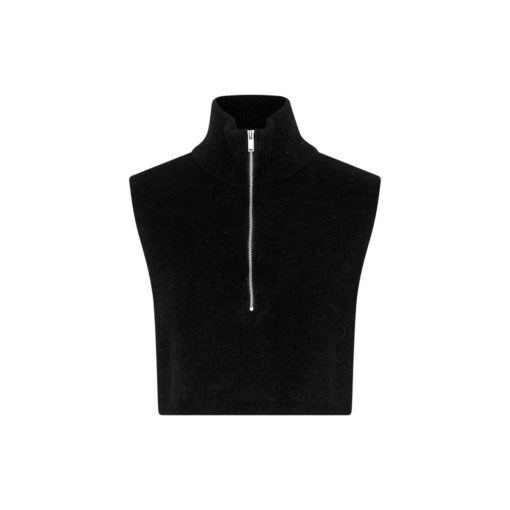 Moss Copenhagen Rollkragenschal Black (Woll-Mix)