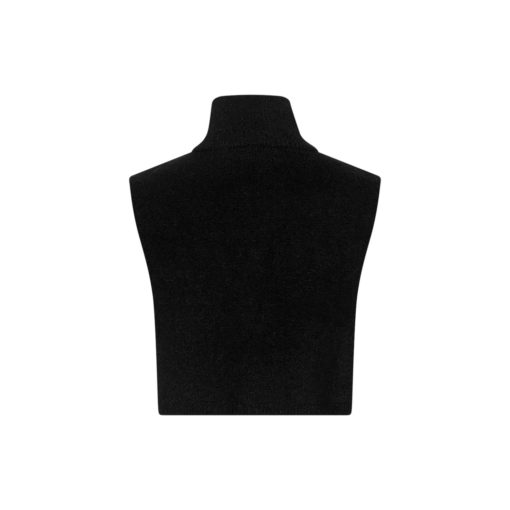 Moss Copenhagen Rollkragenschal Black (Woll-Mix) Rückansicht