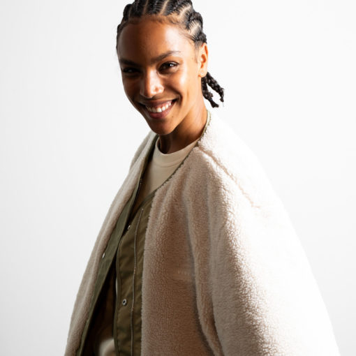 VIVI MARI Reversible Bomber Jacket Pale-Olive/Sand