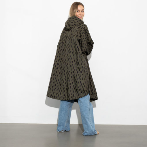 VIVI MARI Raincoat Drops Olive Black seitlich