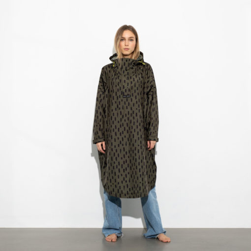 VIVI MARI Raincoat Drops Olive Black