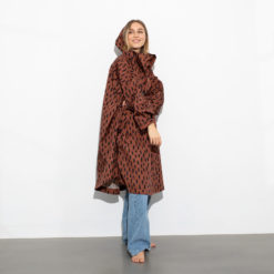 VIVI MARI Raincoat Drops Rust Black seitlich
