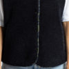 VIVI MARI Teddy Fleece Vest Navy Detail