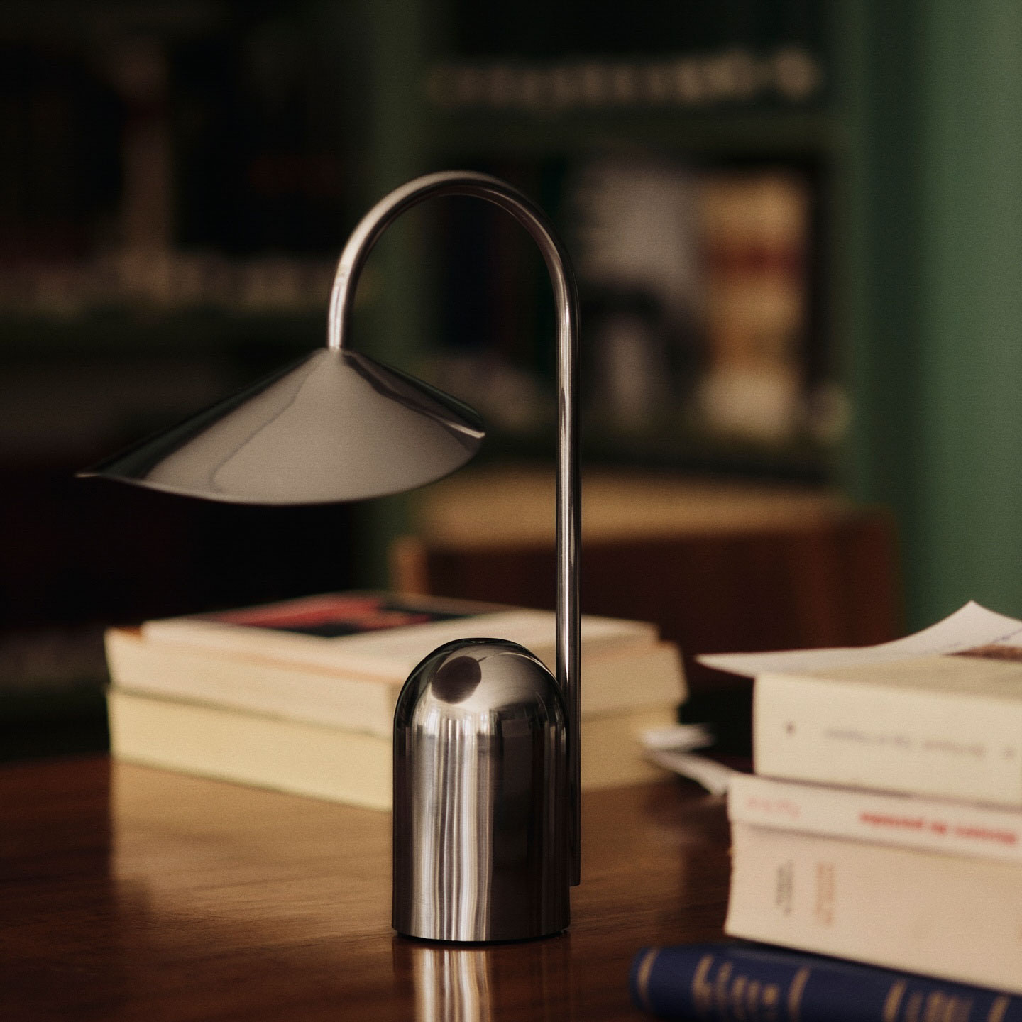 ferm LIVING Lampe Arum Portable Stainless Steel