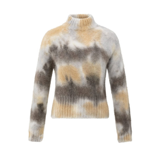 YAYA Kragenpullover Dark Taube
