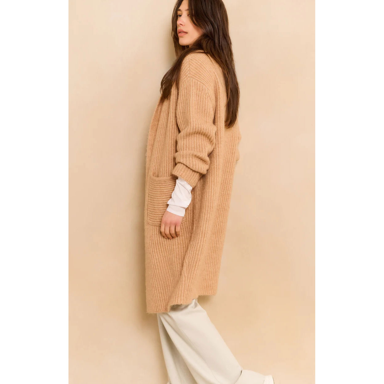 YAYA Cardigan Light Camel