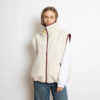 VIVI MARI Reversible Bomber Vest Wine Red/Sand