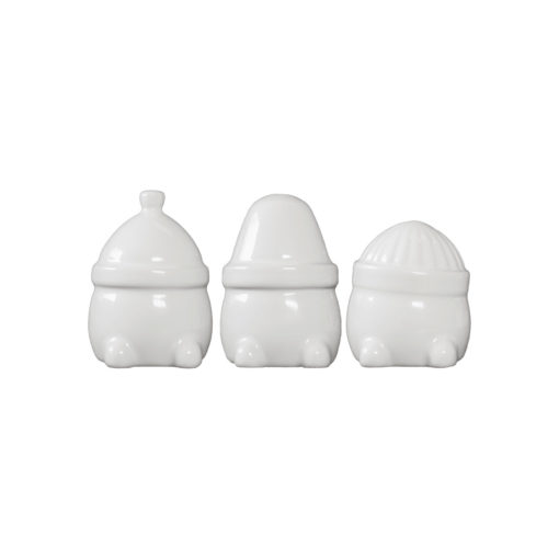 DBKD 3er-Set Wichtel Shiny White