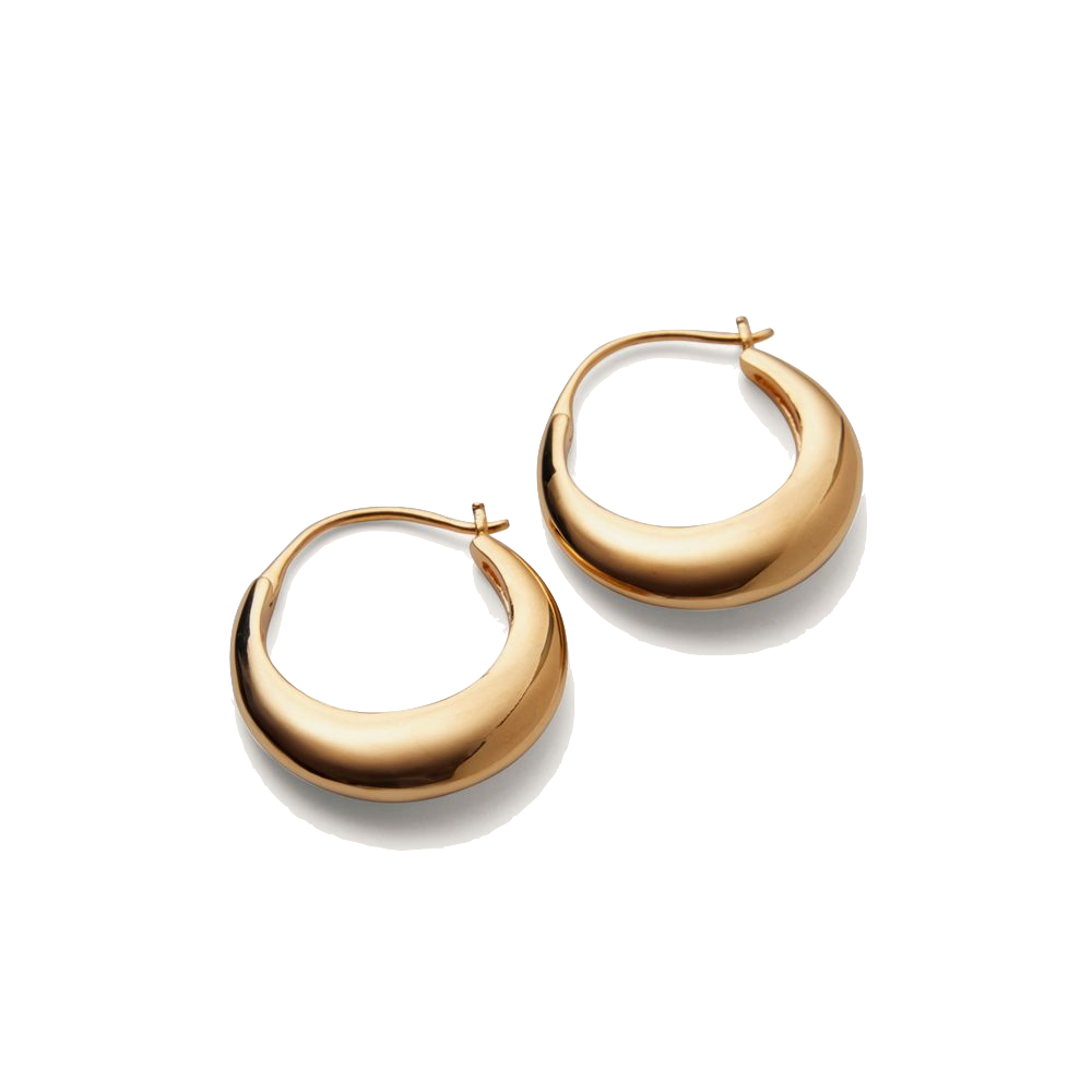 Pernille Corydon Große Atlas-Ohrringe Golden