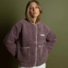 VIVI MARI Teddy Fleece Jacket Ash Plum