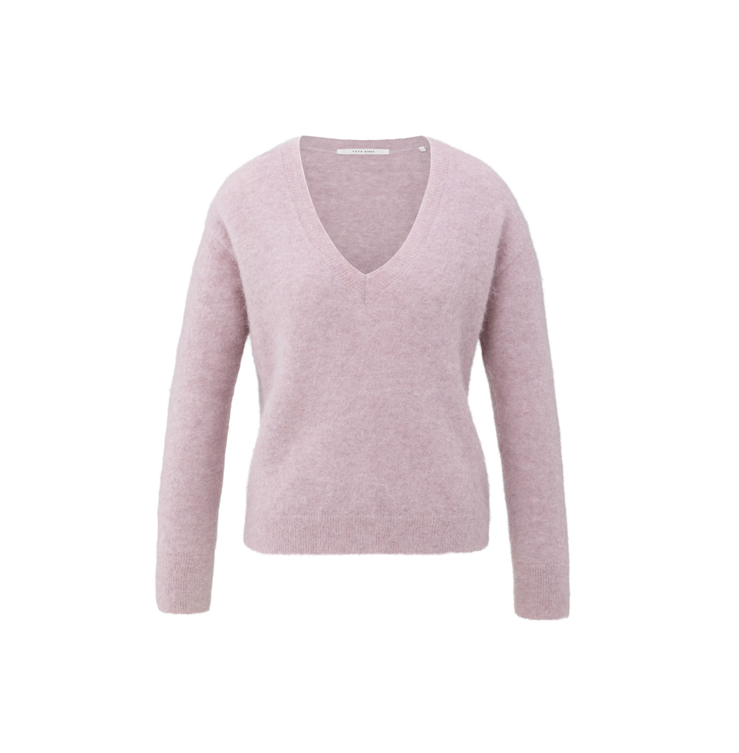YAYA Sweater V-Neck Gray Purple