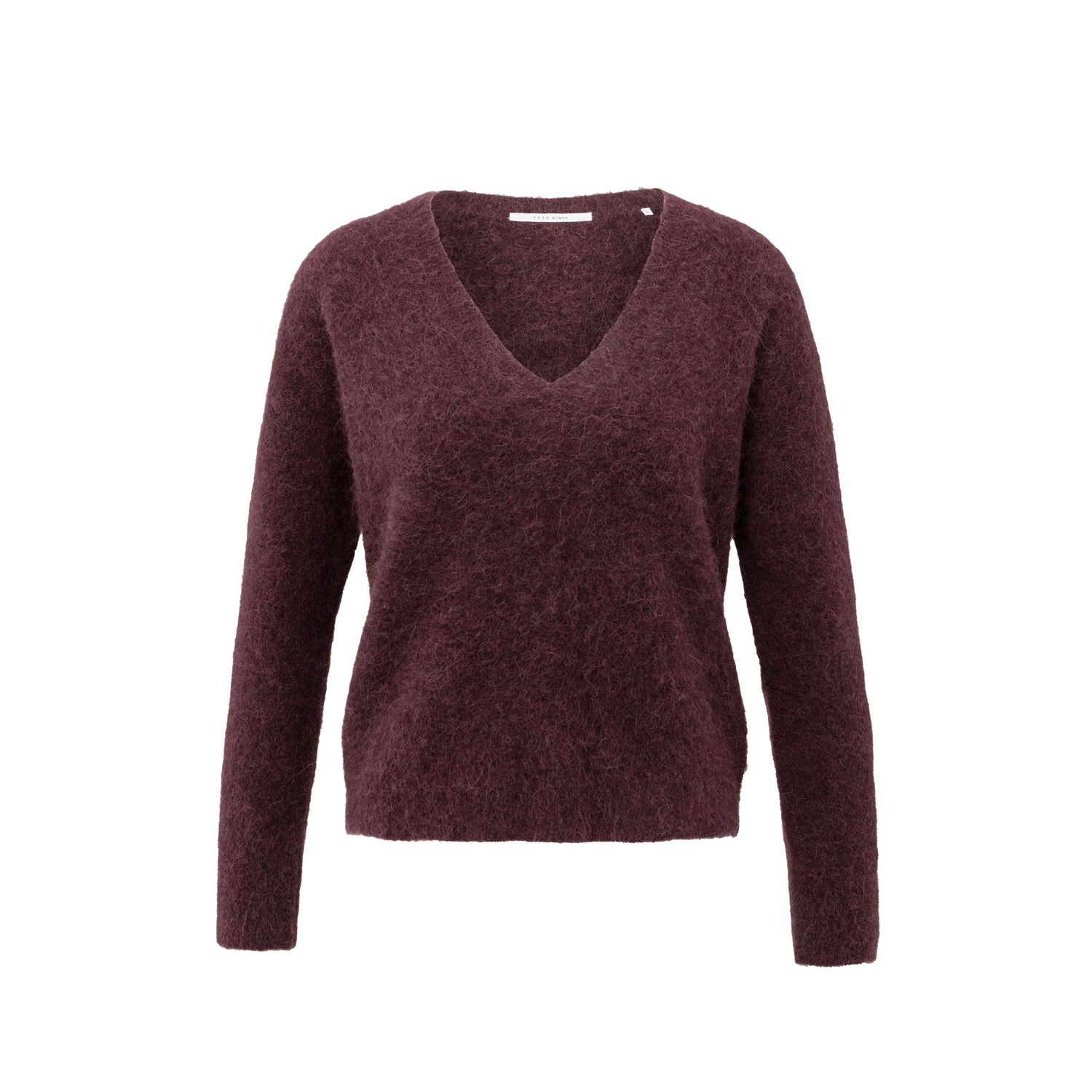 YAYA Sweater V-Neck Fudge Purple