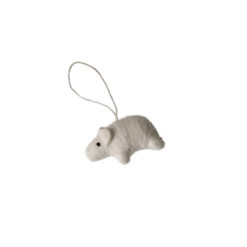 DBKD Filz-Anhänger Schwein White