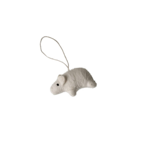 DBKD Filz-Anhänger Schwein White
