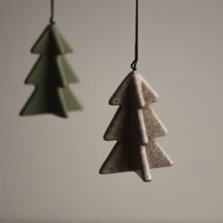 DBKD Anhänger Weihnachtsbaum Beige