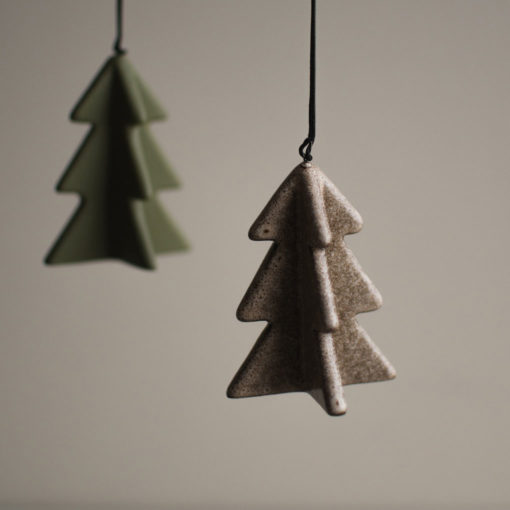 DBKD Anhänger Weihnachtsbaum Beige