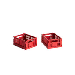 HAY Colour Crate Klappbox Mini-Set Red