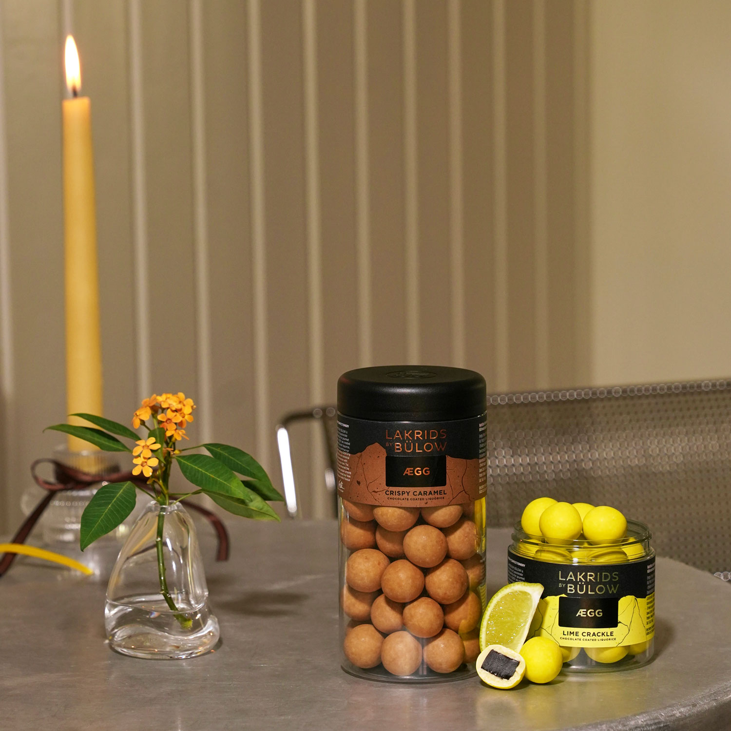 Lakrids ÆGG Crispy Caramel Regular & Lime Crackle Small