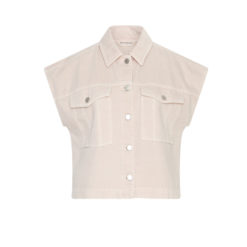 MSCH Copenhagen Denim-Weste Light Pink Wash