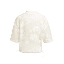 YAYA Jacke im Häkelstil Beige