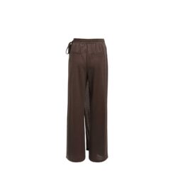 YAYA Jerseyhose mit weitem Bein und Wickeleffekt Aubergine Purple