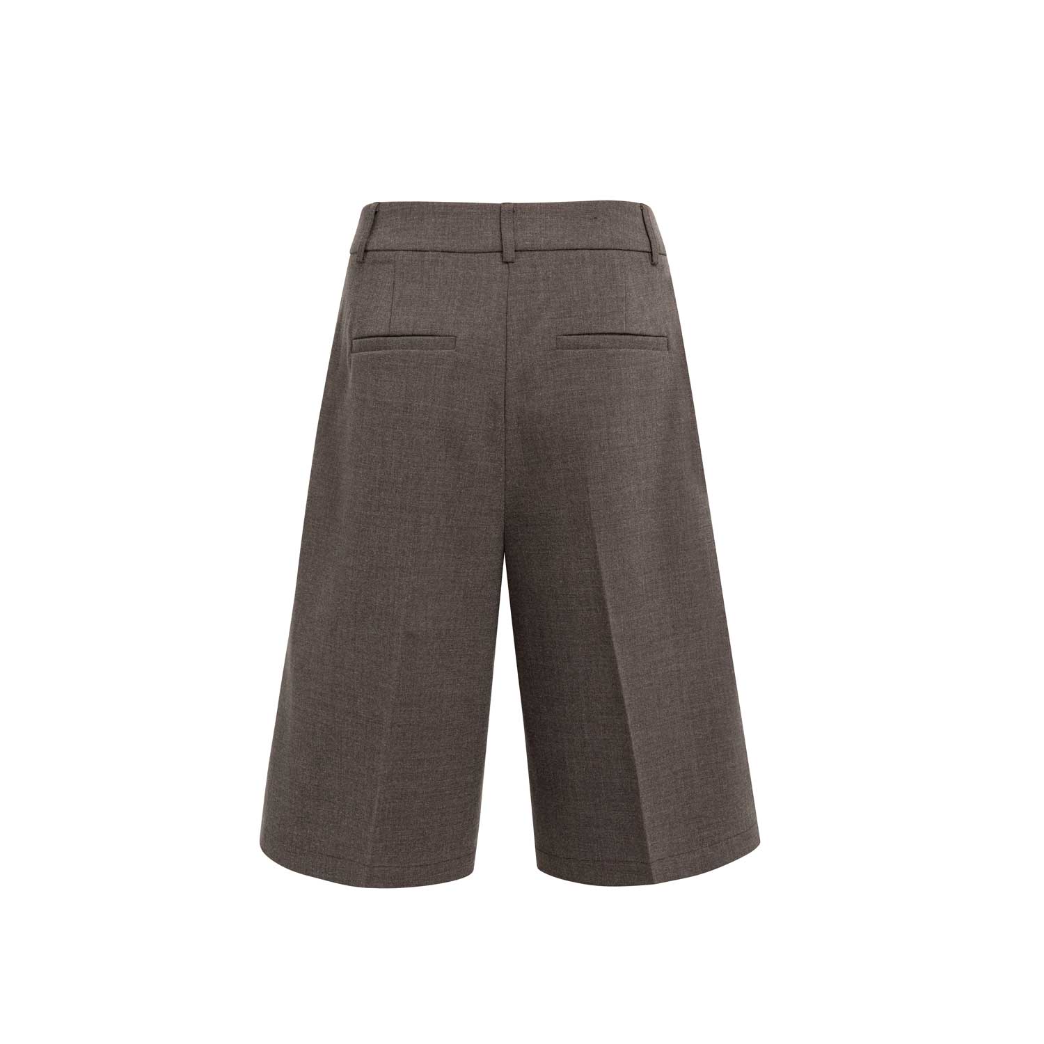 YAYA Gewebte Bermuda mit hohem Bund Delicioso Brown