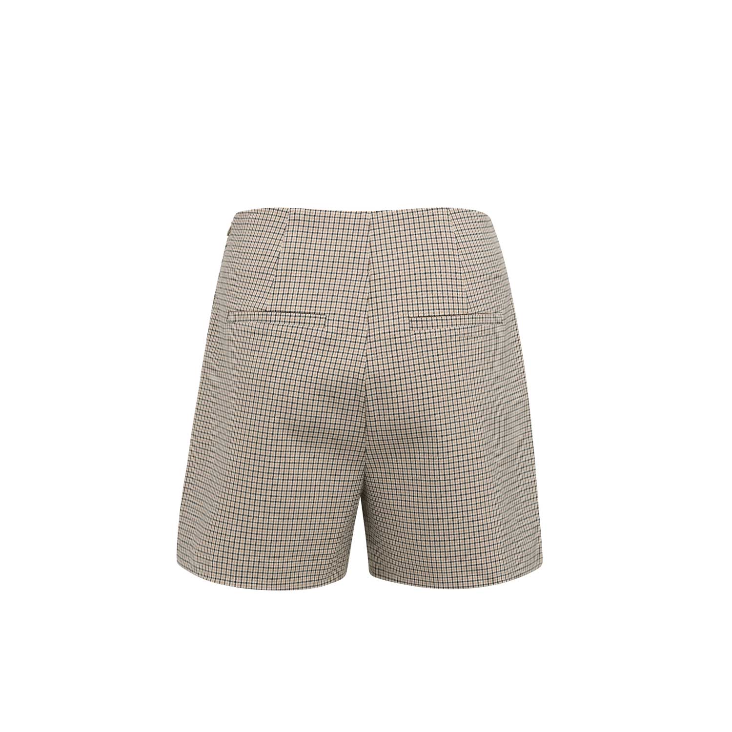YAYA Karierter Hosenrock in Wickeloptik Beige Dessin