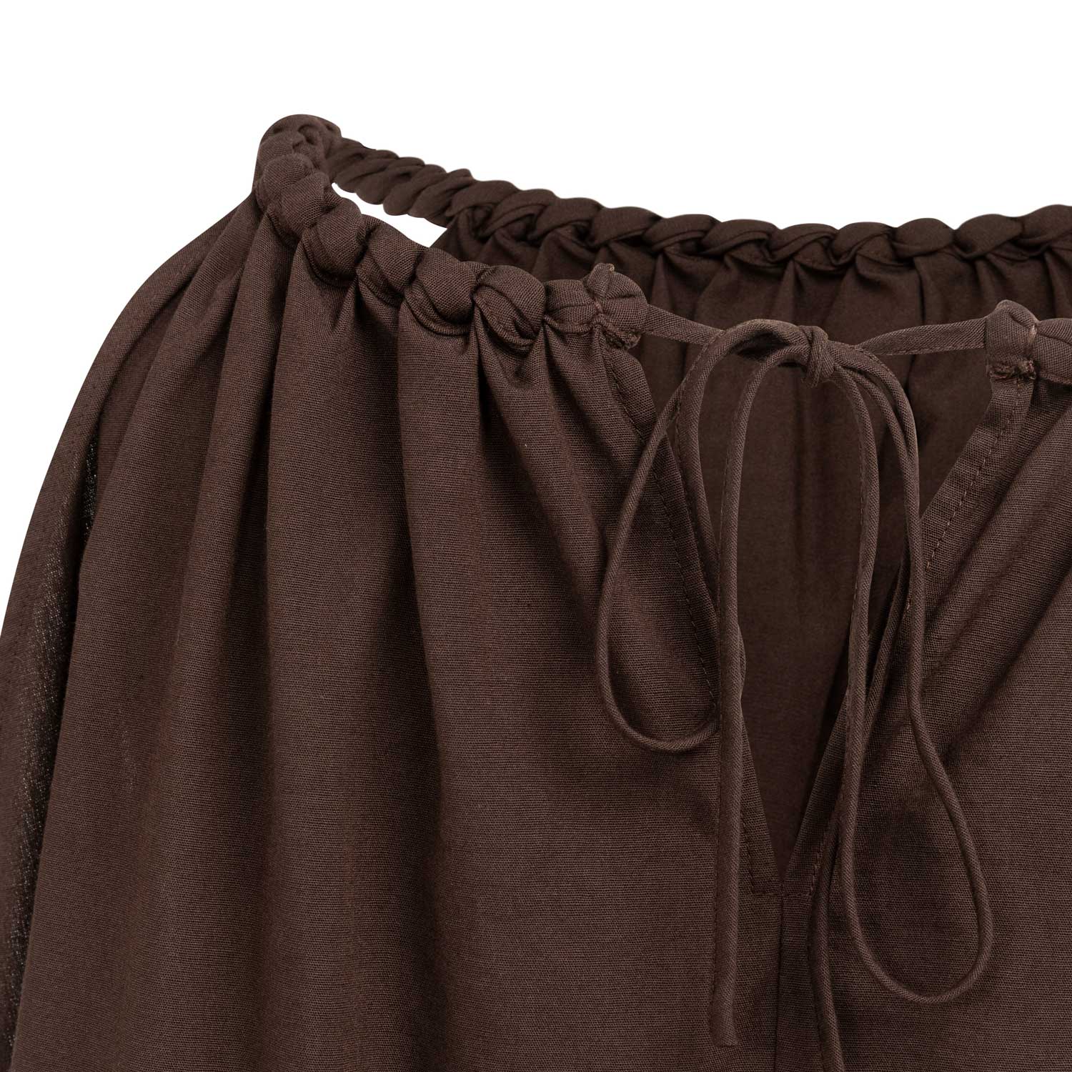YAYA Haltertop mit geflochtenem Ausschnitt Aubergine Purple