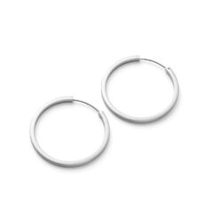 Pernille Corydon Circle Line Hoops Silber