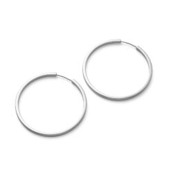 Pernille Corydon Large Circle Line Hoops Silber