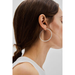 Pernille Corydon Large Circle Line Hoops Silber