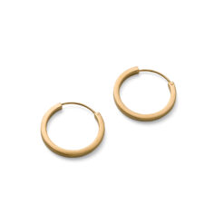 Pernille Corydon Small Circle Line Hoops Golden