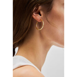 Pernille Corydon Small Circle Line Hoops Golden
