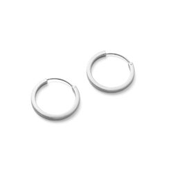 Pernille Corydon Small Circle Line Hoops Silber