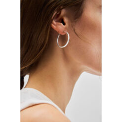 Pernille Corydon Small Circle Line Hoops Silber