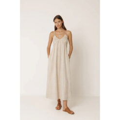 Indi & Cold Trägerkleid mit Vichy-Karo