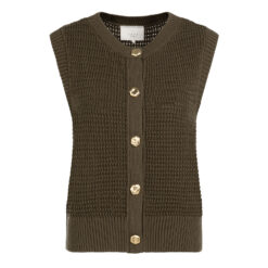 YAYA Westover mit Knopfleiste Army Green