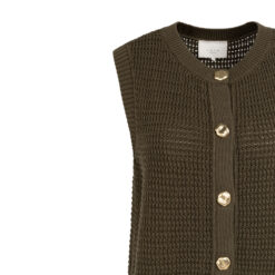 YAYA Westover mit Knopfleiste Army Green