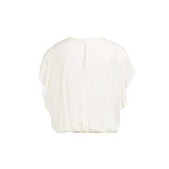 YAYA Lockeres Top mit Knotendetail Ivory White, Rückseite