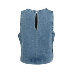 YAYA Jeans-Top mit weitem Schnitt Mid Blue Denim