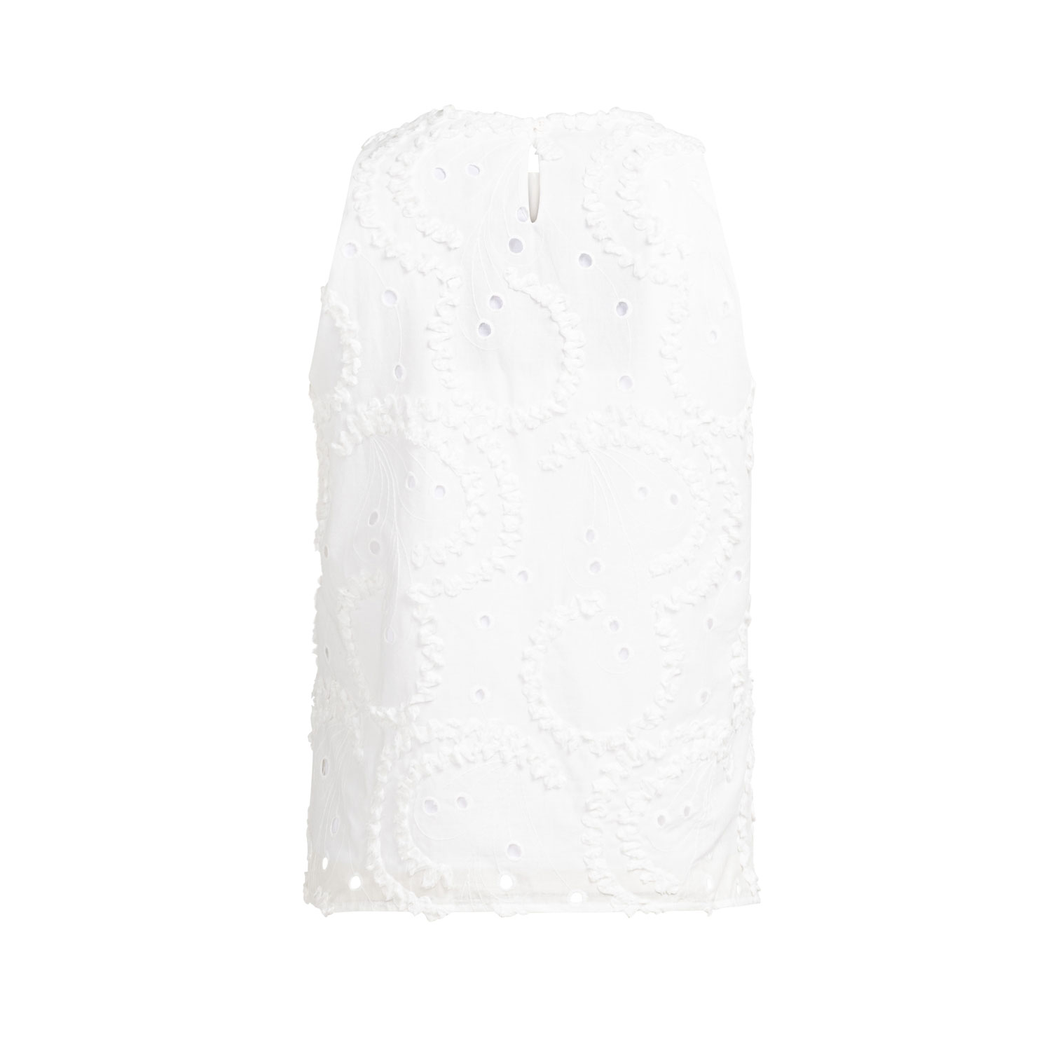 YAYA Besticktes Top Snowfate White