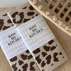 Kiss my Kitchen Schwammtuch LEO Braun