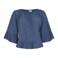 MSCH Copenhagen Leinen 2/4 Top V Indigo Mel